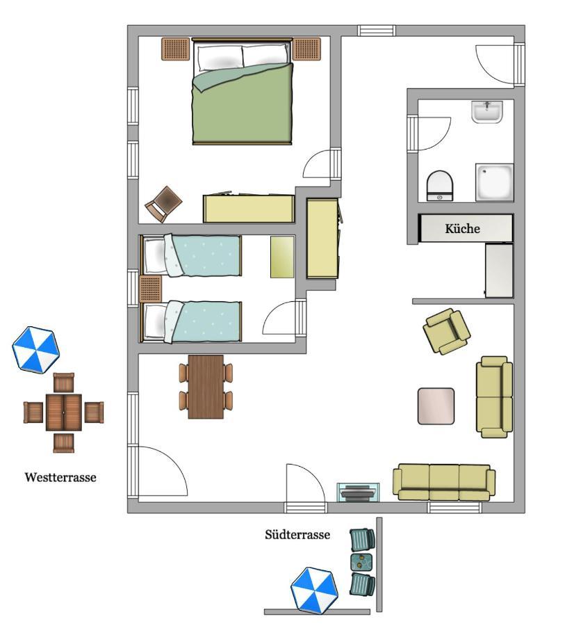 Haus Seeschwalbe Ferienwohnungen Goehren  Exteriör bild